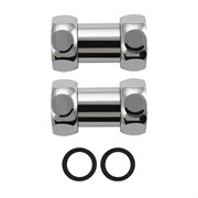 Американка хромированная прямая, к полотенцесушителю, 1х1 г / г!!!