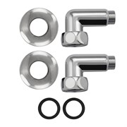 Американка хромированная, угловая, к полотенцесушителю, 1х1/2. г/ш