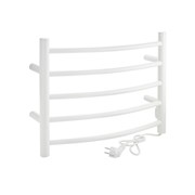 Полотенцесушитель БЕЛЫЙ, электрический КЛАССИК-ПРЕМИУМ-ДУГА 415 х 540 х 80 мм на 5 перекладин с сухим ТЭНом, 65 W, t - 50°С
