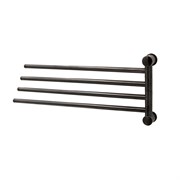 K-1034GUN METAL Держатель полотенец четверной