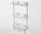 Полка металлическая прямая трехуровневая WasserKRAFT (K-1433) - фото 15166