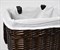 Плетеная корзина для белья с крышкой WasserKRAFT (Isar WB-130-L) - фото 20010