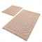 Комплект ковриков для ванной 2 шт (60х100 и 50х60) BAMBI пудровый - фото 20131
