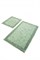 Комплект ковриков для ванной 2 шт (60х100 и 50х60) STONE мятный - фото 20142