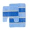 Комплект ковриков для ванной (2 предмета) 45х70см и 45х45см SERA голубой - фото 20166