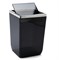 Урна с крышкой (BIGA) прозрачно-чёрный 6 л - фото 21496
