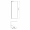 Душевая перегородка WasserKRAFT 90х200 см (Aller 10H07-RP90 Fixed) - фото 22081