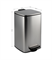 Урна с педалью квадратное (8л) хром матовый - фото 24552