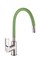Смеситель для кухни с силиконовым изливом  D155308-5,  зелёный и  хром - фото 32868