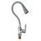 Смеситель для кухни с гибким изливом, шаровый, СЕРЫЙ излив с конусным двухрежимным аэратором, корпус ХРОМ. - фото 39188