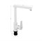 Смеситель на кухню, боковой Г-образный излив, шаровый из высокопрочного пластика АБС, БЕЛЫЙ - фото 39650