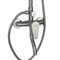 Смеситель + стойка душевая "тропический душ", с двумя круглыми лейками, из нержавеющей стали марки SUS 304, цвет САТИН. - фото 40125