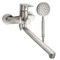 Смеситель в ванную, длинный излив, шаровый, с дивертором на корпусе, из нержавеющей стали марки 304 - фото 40131