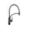 Смеситель для кухни, гибкий тёмно-серый излив с фиксацией, корпус из нержавеющей стали марки SUS 304, цвет ГРАФИТ. - фото 40288