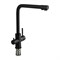 Смеситель кухонный Г-образный излив, ЧЁРНЫЙ, шаровый, с двойным выпуском воды для фильтра, из нержавеющей стали марка 304 - фото 40405