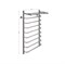 Полотенцесушитель СКОБА с ПОЛКОЙ, 500х1000 мм, труба - "1" x 2 мм, нержавеющая сталь, полированная - фото 41697