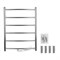 Полотенцесушитель электрический, КЛАССИК, ПРЕМИУМ, ДУГА, 700 х 530 х 80 мм, на 6 перекладин с сухим ТЭНом, 60 W, 220-230 В, 50-60 Гц, t - 50°С, из нержавеющей стали - фото 41745