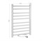 Полотенцесушитель электрический, ЛЕСЕНКА, 500 х 800 х 90 мм,10 перекладин, 115 W, из алюминия, цвет БЕЛЫЙ. - фото 41769