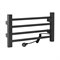 Полотенцесушитель электрический, ЛЕСЕНКА, 500 х 300 х 85 мм, 4 перекладины, 52 W, из алюминия, цвет ГРАФИТ. - фото 41807