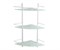 K-3133WHITE Полка стеклянная тройная - фото 48857